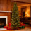Arbre de Noël au crayon pré-éclairé avec embouts de branche partiellement floqués et givrés et en PVC, lumières pour décorations de Noël