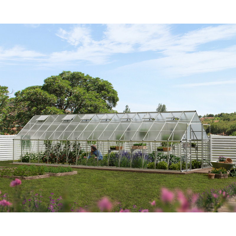 Greenhouse, 257cm H x 304cm W x 964cm D, Silver