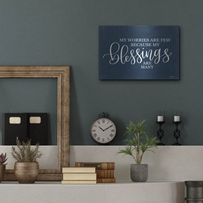 Trinx 'My Blessings are Many II' by Imperfect Dust, Metal Wall Art, 24" x 16"