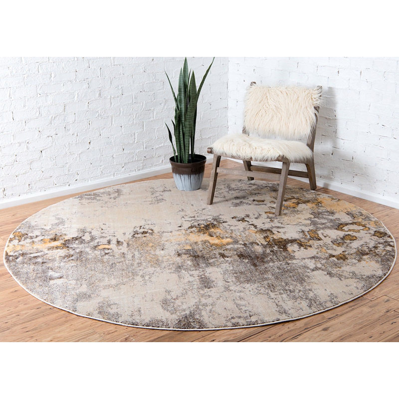 Frodsham Abstract Indoor Rug, Round 8'