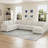 Seybert Luxurious U-Shaped Sofa Velvet Chenille Sectional Sofa For Living Room-154905486