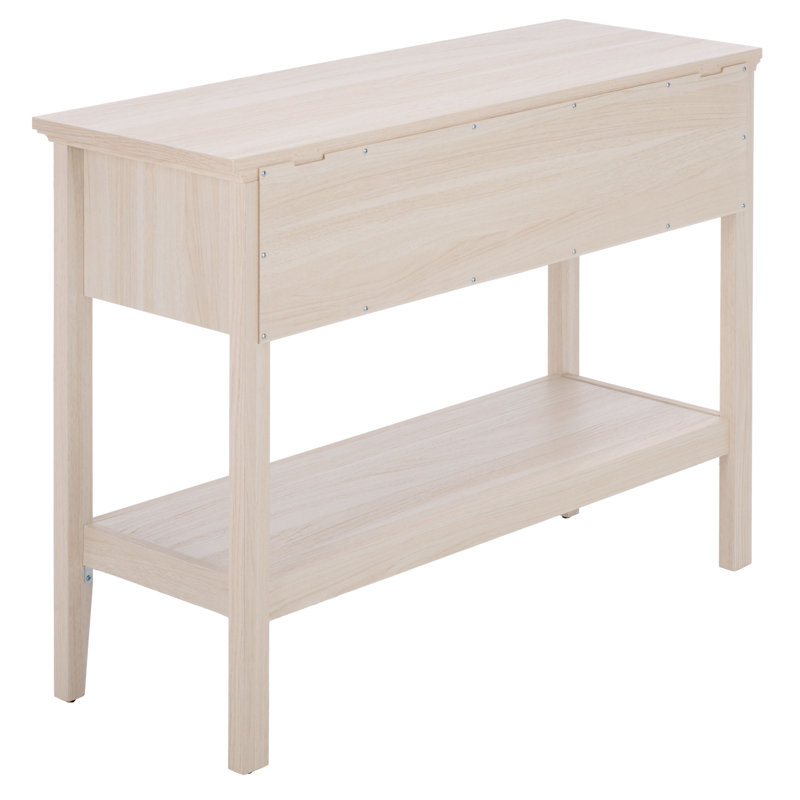 Quinta 2 Drawer 1 Shelf Console, White Oak