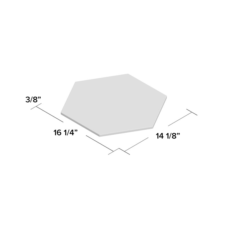 Retro Hex 14" x 16" Porcelain Wood Look Wall & Floor Tile