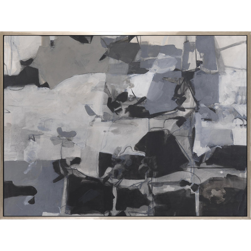 Study Of Gray XII Painting, 36" H x 48" W