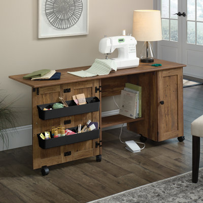 St. Nicholas Foldable Sewing Table with Wheels