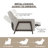 Edwin Solid Wood Upholstered Recliner Transitional Traditional Wide Armchair Faux Leather / Linen-1980110391