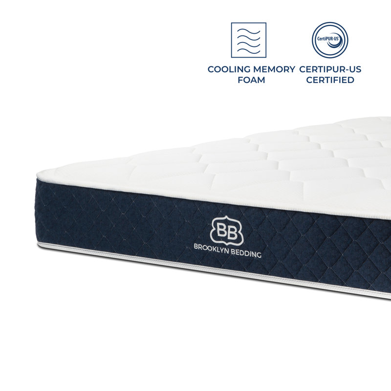 Brooklyn King 10" Firm Hybrid Mattress with Cooling Cover