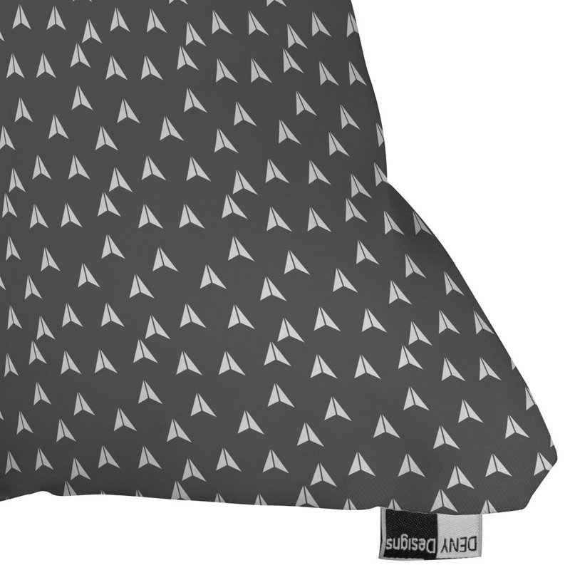 Coussin décoratif intérieur / extérieur Aquios, 16 po x 16 po, Gris