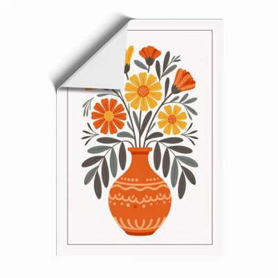 Floral Symmetry Botanical - Framed Print