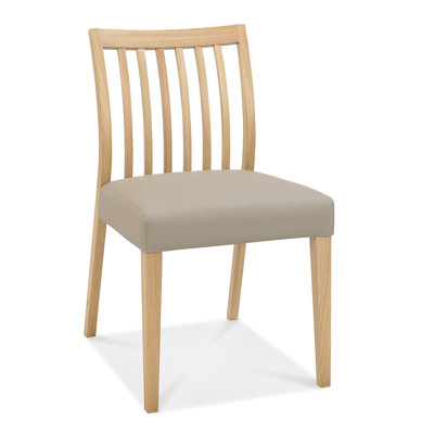 Izzie Polyester Blend Upholstered Slat Back Side Chair