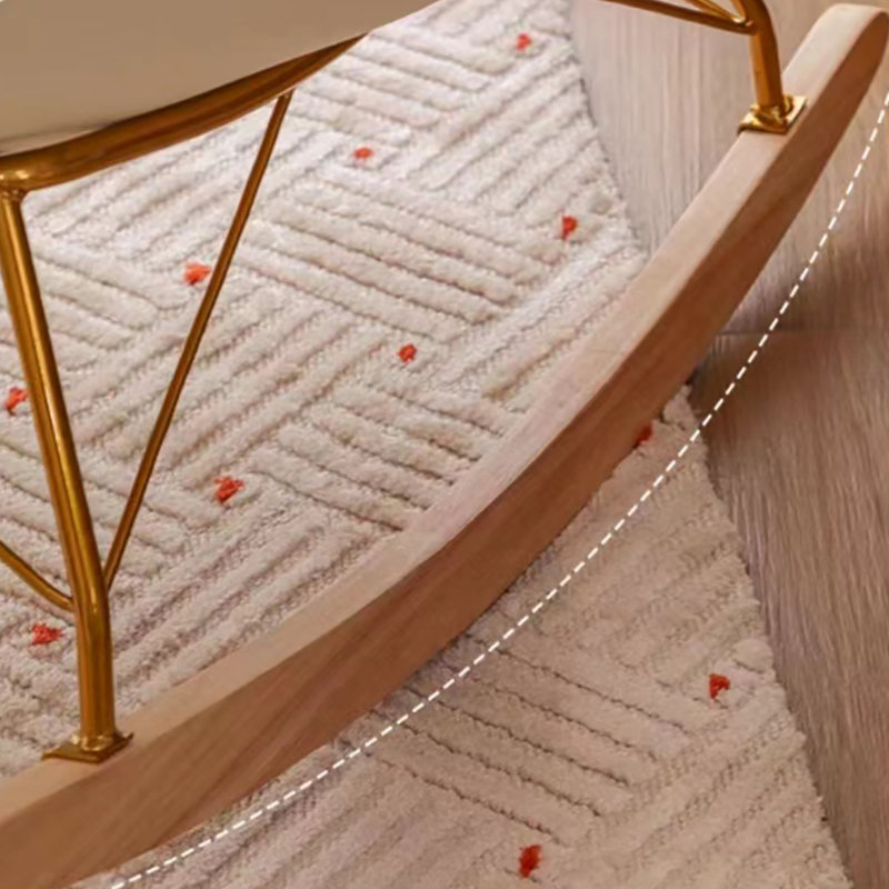 Chaise berçante rétro, Beige