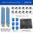 Trampoline Safety Enclosure Set including Trampoline Net, 6 Trampoline Poles (with 6 pole caps) Trampoline Pole Foam Sleeves - Fits 12ft Round Trampoline Frame - Installs Inside the Frame
