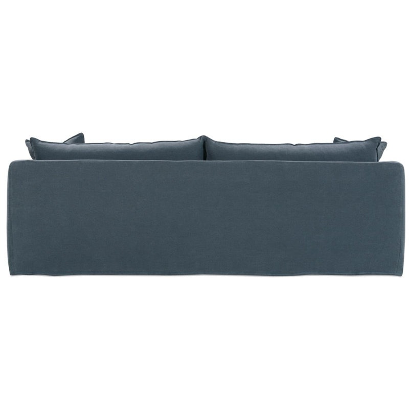 Alana Slipcovered Sofa, Indigo Linen