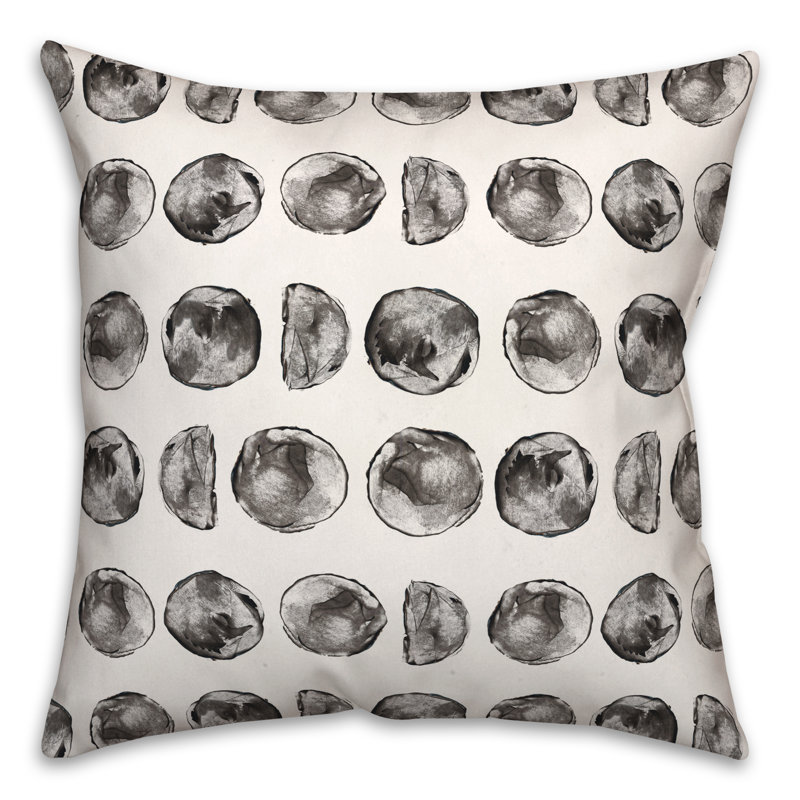 Moon Phases Pattern Throw Pillow
