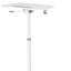 Support d'ordinateur portable blanc pour ordinateur portable avec table réglable en hauteur et inclinable