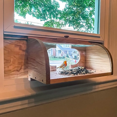 Resh In-House Breadbox Window Bird Feeder