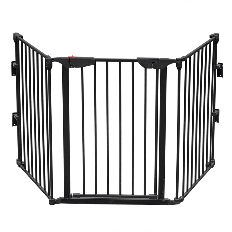 Clôture pliable 3 pièces, Noir