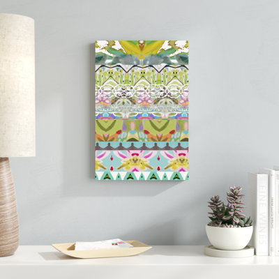 «Border Boho I», peinture sur toile