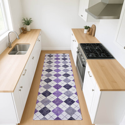 Machine Washable Indoor/Outdoor Gursevak ACN2237 Geometric Rug