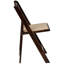 Wood Folding Chair with Vinyl Padded Seat