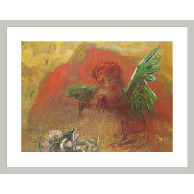 «Pegasus Triumphant» par Odilon Redon, impression giclée sur cadre