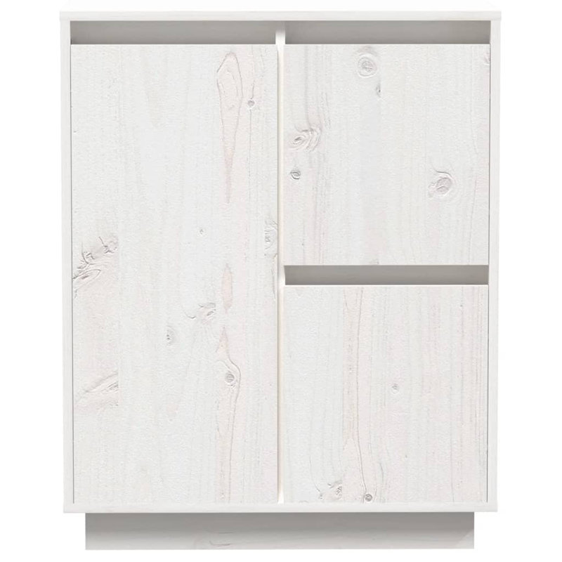 Lloydminster Solid Wood Rectangle Accent Cabinet, White