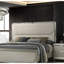Mobilier de chambre à coucher contemporain avec cadre à panneau 1pc Glam