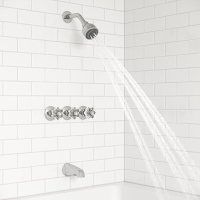 General Dual Function Tub and Shower Faucet with Knob Handle