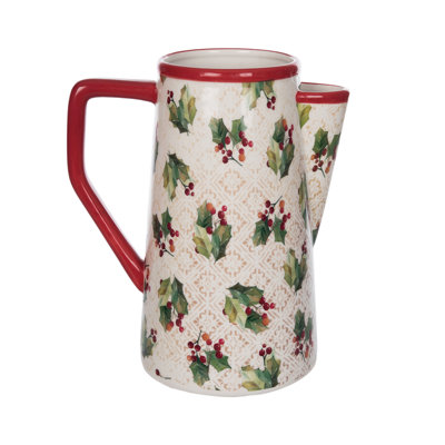 Pichet Dolomite Vintage Holly - 62,5 oz. Céramique
