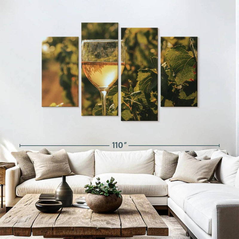 Vin blanc Vineyard, H 54 po x l 84 po