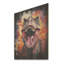 Dinosaure Trex rugissant coloré III - Dinosaure sur bois-1433967252
