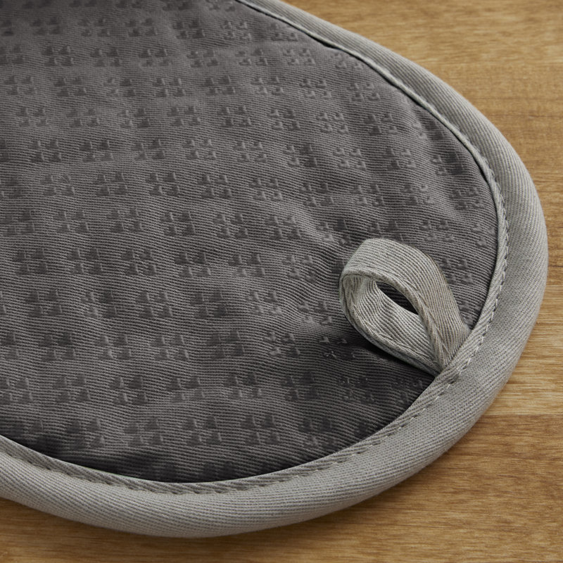 KitchenAid Asteroid Solid Diamond Potholder, Gray, 6.5" W x 10" L