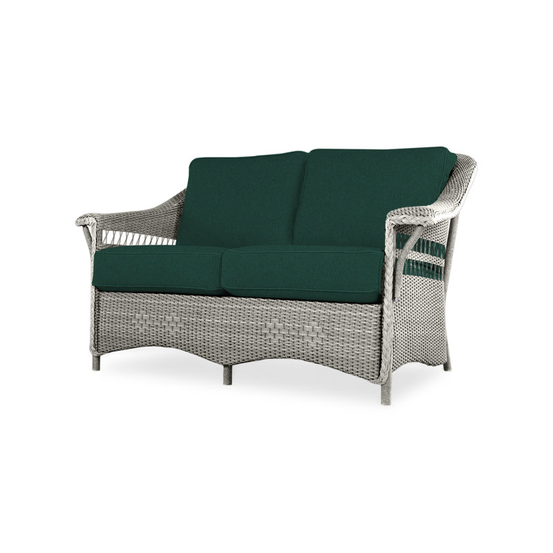 Nantucket Outdoor 2 - Seat Loveseat, Loveboat Mint, Pewter