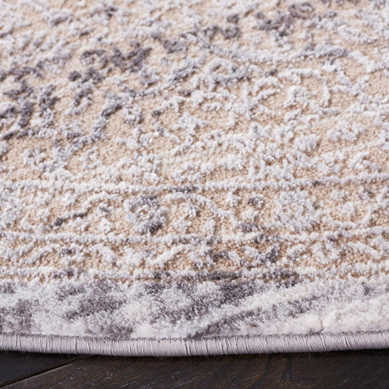 Amelia Performance Geometric Rug, Round 6'7"
