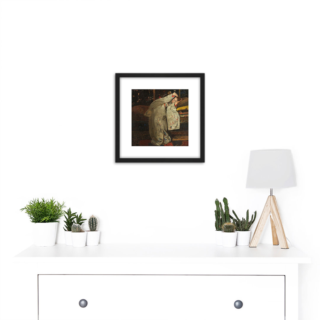 Girl In A White Kimono by George Hendrik Breitner - Single Picture Frame Painting