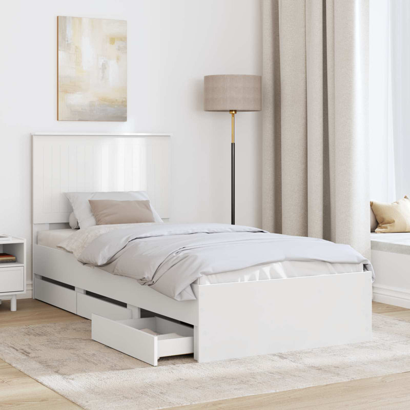 Bed, Single (3'), White