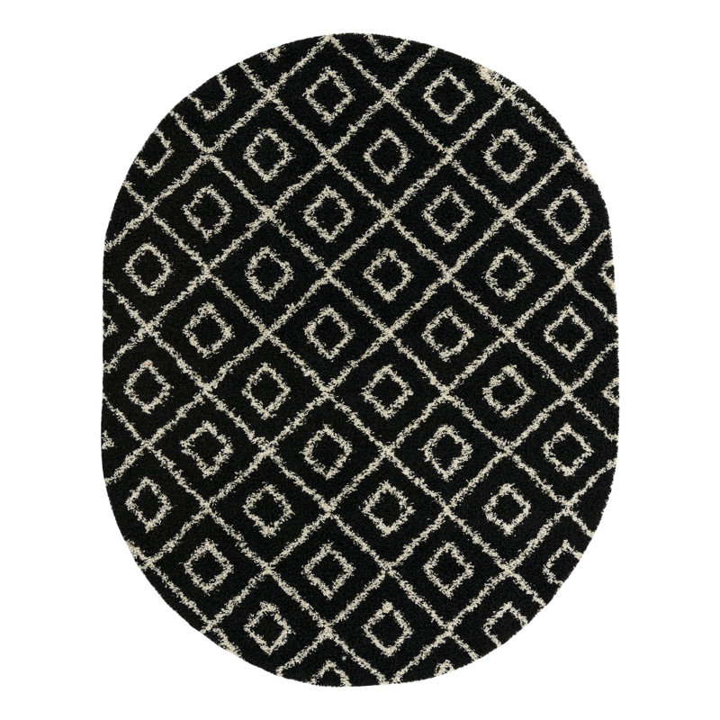 Arold Geometric Indoor Rug, Oval 7'10" x 10'
