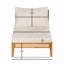 Ensemble de 2 chaises de patio simples sans accoudoirs pour l'extérieur