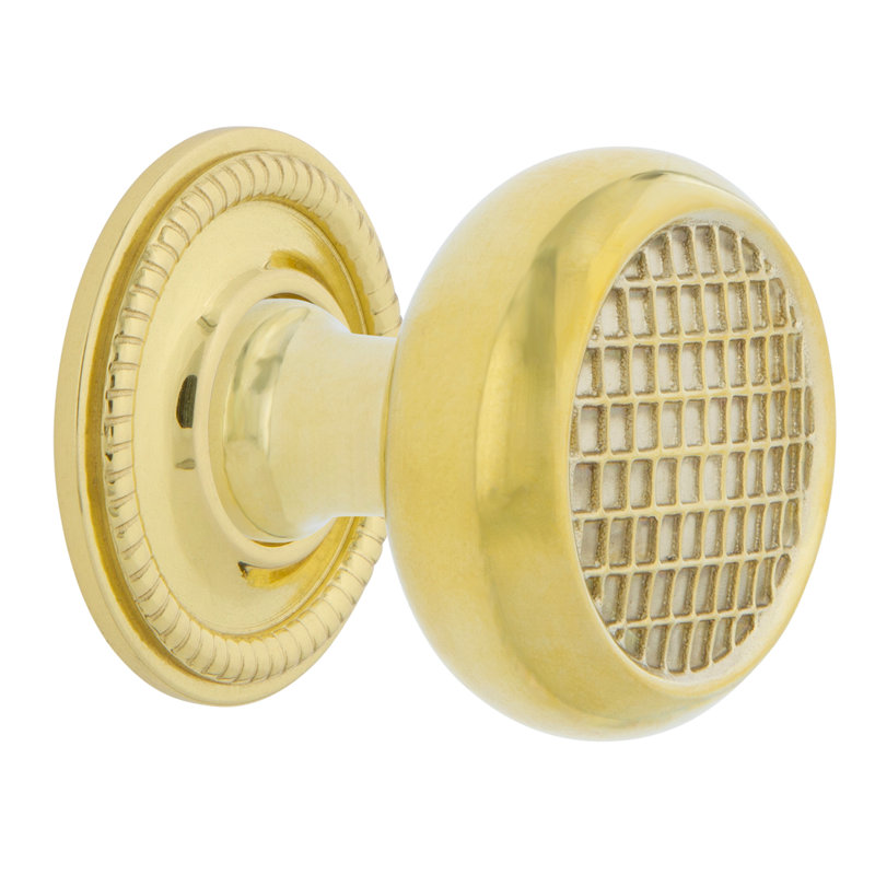 Poignée ronde 1 3/8" de diamètre Craftsman, Laiton non laqué