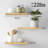 Floating Shelves For Wall, Set Of 3 Wall Mounted Rustic Wood Shelves For Bathroom Bedroom Living Room Kitchen, 15.7 Inch, Light Oak-2054796166