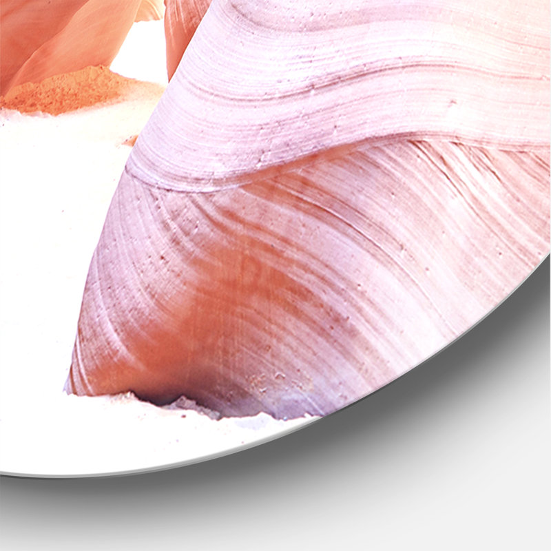 Vue panoramique Antelope Canyon - horloge murale moderne, Moyen