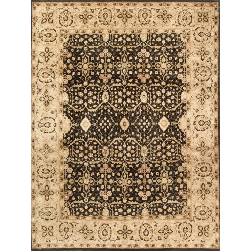 Wool Oriental Area Rug, Rectangle 6' x 9'