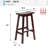 Jovanii Counter Stool with Solid Wood Frame-1960008311-1960008304
