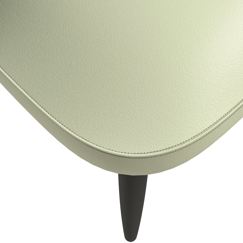Ensemble de 4 chaises rembourrées Kaylahni, Vert / gris clair
