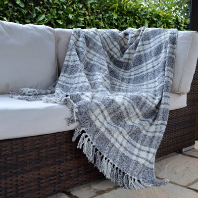 Runnells Chenille Tartan Throw