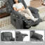 93cm Wide Velvet Lift Assist Standard Recliner