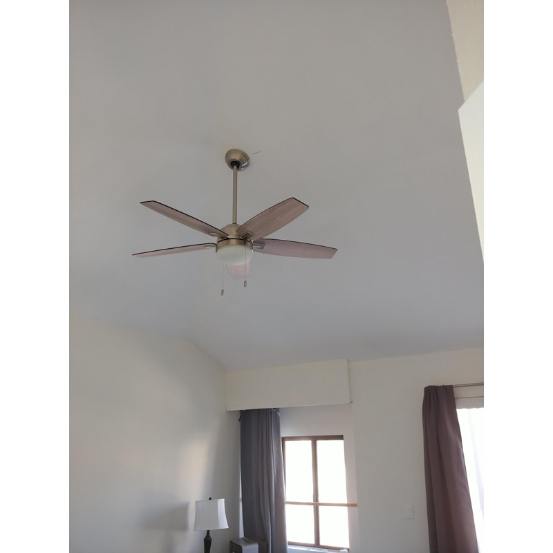 Ventilateur de plafond en nickel brossé