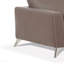 Chaise en cuir taupe-130383496