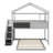 House Bunk Bed With Storage Staircase And Blackboard-847492932