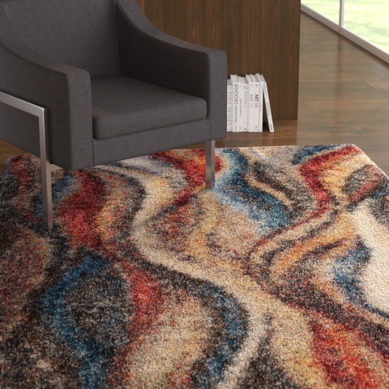 Tapis abstrait Delma Performance, Rectangle 10 pi x 14 pi